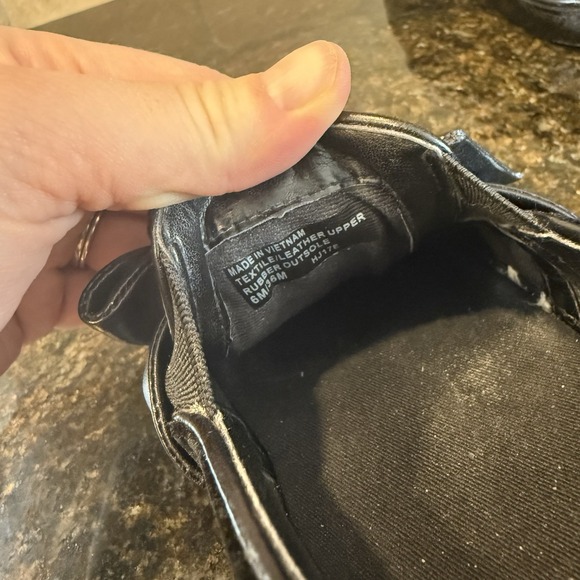 Michael Kors Willa Slip On Shoes Size 6M Black Velvet Bow Detail - Picture 12 of 13